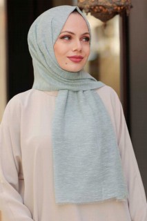 Other Shawls - Almond Green Hijab Shawl 100339472 - Turkey