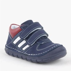 Shoes - Chaussures en cuir véritable First Step pour bébés garçons bleu marine 100316956 - Turkey