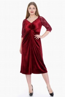 Short evening dress - Robe de soirée en velours grande taille 100276221 - Turkey