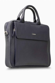 Briefcase & Laptop Bag - حقيبة كمبيوتر محمول جارد من الجلد الطبيعي باللون الأزرق الداكن مقاس 14 بوصة 100346240 - Turkey