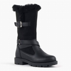 Boots - Bottes et bottines noires zippées pour filles 100278849 - Turkey