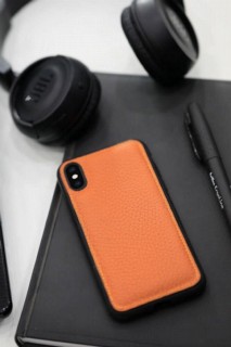iPhone Case - حافظة جلدية لهاتف آيفون X / XS باللون البرتقالي 100345992 - Turkey