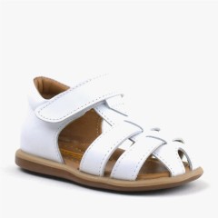 Sandals - صندل أطفال جلد طبيعي أبيض 100352475 - Turkey