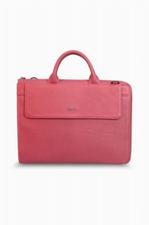 Briefcase & Laptop Bag - Guard Slim Red Leather Briefcase 100345243 - Turkey