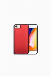 iPhone Case - Coque de téléphone en cuir rouge pour iPhone 6 / 6s / 7 100345970 - Turkey