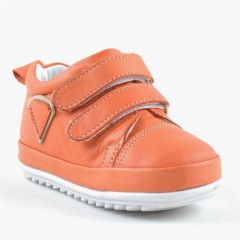 Baby Boy Shoes - Genuine Leather Orange First Step Toddler Baby Shoes 100278844 - Turkey