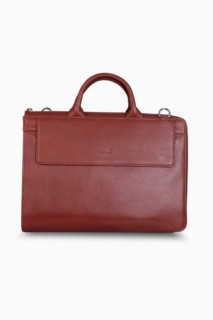 Briefcase & Laptop Bag - Guard Thin Tan Leather Briefcase 100345592 - Turkey