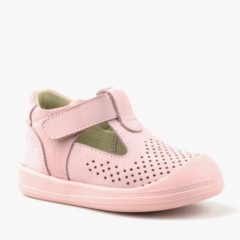Sandals - صندل شون للأطفال من الجلد الطبيعي باللون الوردي بتصميم تشريحي 100352388 - Turkey
