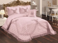 Bedding - Daisy Quilted Double Bedspread Powder 100331605 - Turkey