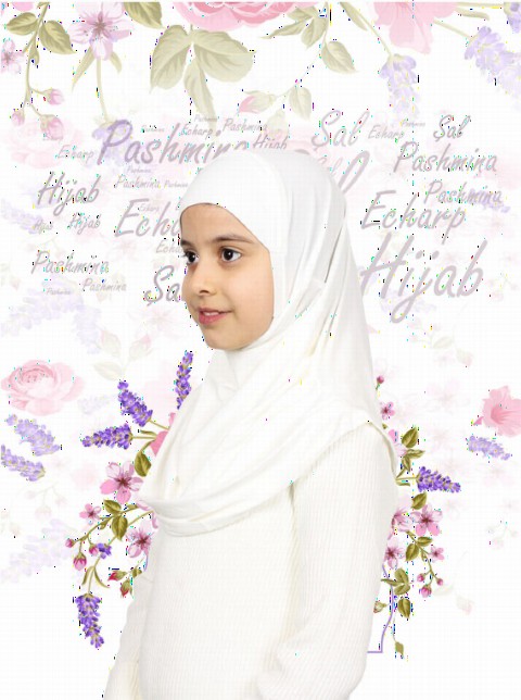 Girls Hijab - أبيض - كود: 78-42 - Turkey