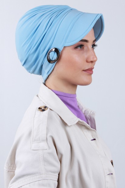 Hat-Cap Style - Bonnet Bouclé Bleu Bébé - Turkey