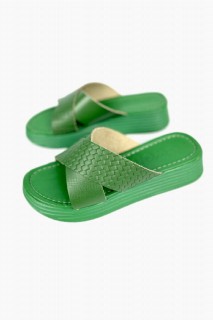 Mary Green Leather Slippers 100344389
