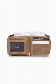 Antique Taba Zipper Horizontal Mini Leather Wallet 100346134