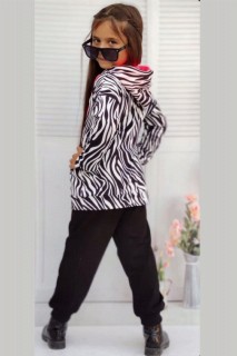 Girl Zebra Patterned Tracksuit 100328637