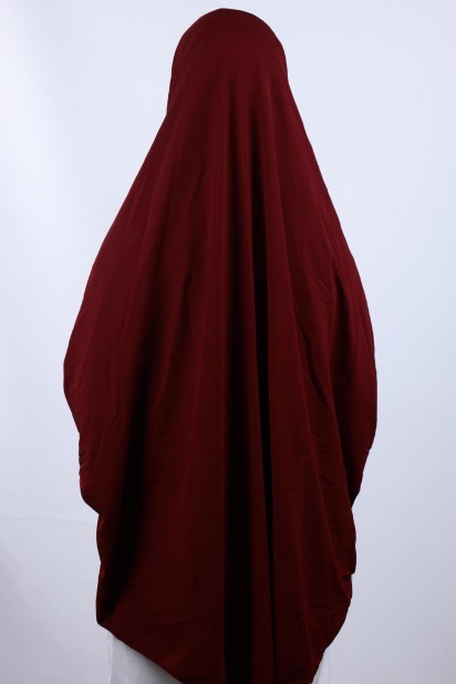 5XL Veiled Hijab Red 100285096