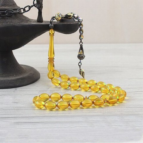 Men Shoes-Bags & Other - Barley Cut Tassel Edging Coated Spinning Amber Rosary 100349521 - Turkey