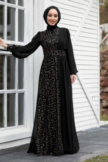 Wedding & Evening - Goldenes Hijab-Abendkleid 100299727 - Turkey