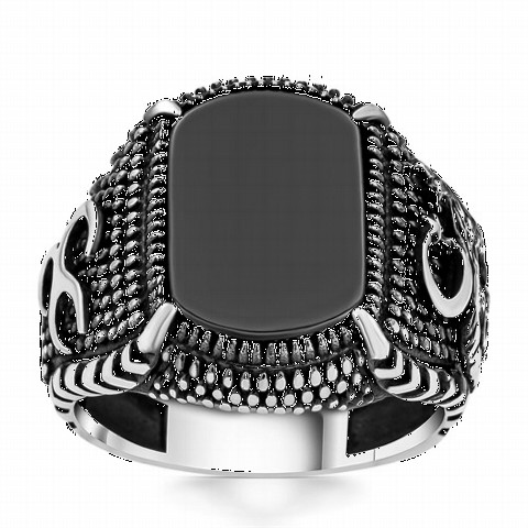 Bozkurt Patterned Claw Silver Ring 100350215