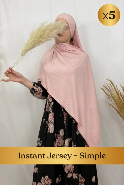 Woman Bonnet & Hijab - Instant Jersey - Einfach - 5 Stück im Karton - Turkey