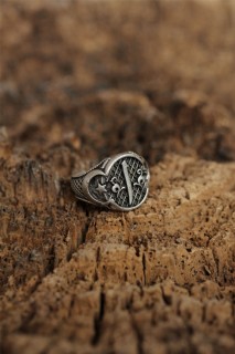 Silver Rings 925 - Adjustable Elif Model Men's Ring 100319113 - Turkey