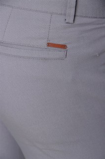 Men's Gray Sierra Cotton Side Pocket Slim Fit Slim Fit Trousers 100350872