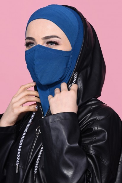 Masked Sport Hijab Petrol Blue 100285372