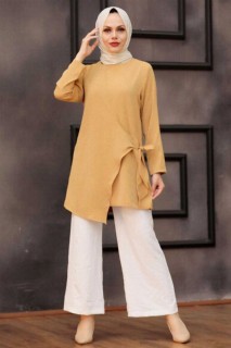 Cloth set - بدلة مزدوجة لون أصفر داكن 100337751 - Turkey