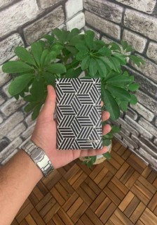 Black and White Patterned Passport Cover 100345390