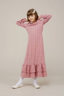 Young Girl's Pleated Detailed All-Length Dress 100352555