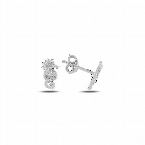 Jewelry & Watches - Sea Horse Model Silver earring 100347089 - Turkey