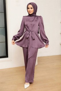 Outwear - Lila Hijab Anzugkleid 100340649 - Turkey