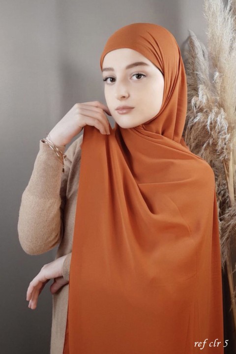 Woman Bonnet & Hijab - حجاب جاز بريميوم بطيخ فاكهي - Turkey