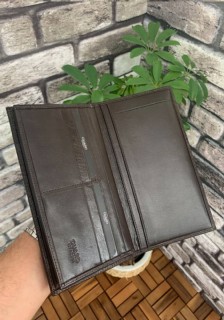Guard Brown Croco Leather Portfolio Wallet 100345822