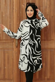 Woman Clothing - White Hijab Tunic 100340166 - Turkey