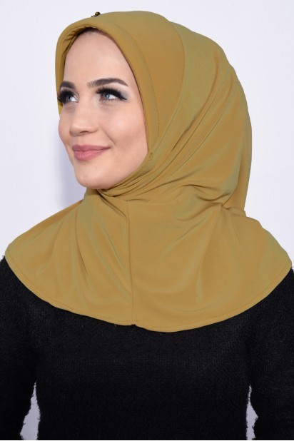 Practical Sequin Hijab Mustard Yellow 100285503