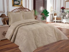Dowry Bed Sets - Ivy Double Bedspread Cap-Capucino 100330329 - Turkey