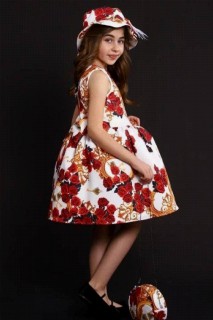 Girl's Rose Versailles Model Fluffy Tulle Red Dress 100328481
