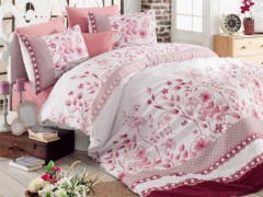 Dowry set - Sudenaz 100% Cotton Double Duvet Cover Set Pink 100258344 - Turkey