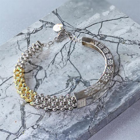Silver Bracelet Without Stones Women's Silver Bracelet 100347299