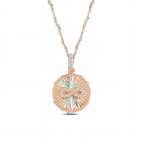 Necklaces - Infinity Model Special Design Silver Necklace 100347619 - Turkey