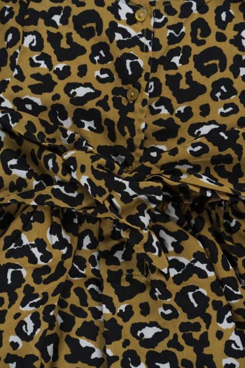 Girl Leopard Patterned Dress 100342722