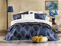 Dowry Bed Sets - طقم شرشف سرير 4 قطع دوري لاند روما رمادي أزرق 100332063 - Turkey