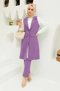 Outwear - Lila Hijab Suit Dress 100341762 - Turkey