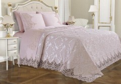 Bedding - French Guipure Dowry Pique Set Arus Powder 100257275 - Turkey