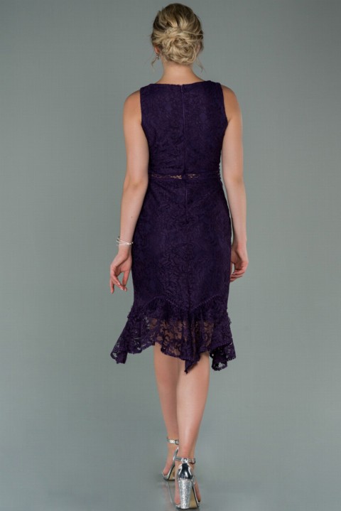 Evening Dress Sleeveless Midi Lace Invitation Dress 100297307