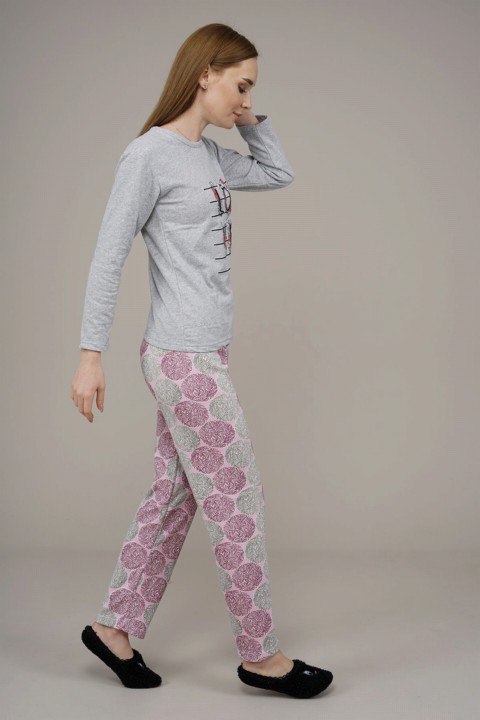 Women's Patterned Pajamas Set 100325716