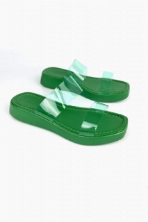 Pari Green Transparent Slippers 100344387