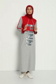 Daily Dress - Women's Sequin Detailed Sports Dress 100325582 - Turkey