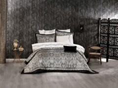 Bedding -  طقم غطاء لحاف 10 قطع بيج أسود 100332019 - Turkey