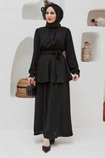 Outwear - فستان بدلة حجاب أسود 100340460 - Turkey